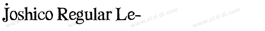 Joshico Regular Le字体转换